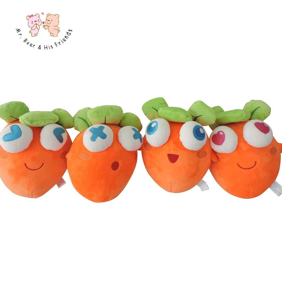 1 Piece 22*19cm Kawaii Defending radish Plush Soft Toys Stuffed Animals