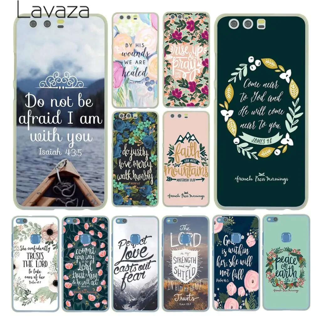 Библейский стих чехол для Huawei P30 P20 Pro P9 P10 Plus P8 Lite Mini 2016 2017 P smart Z 2019|case for huawei|case acase plus