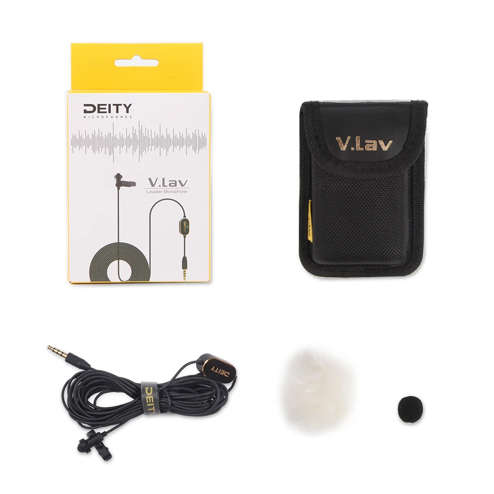 

Deity V.Lav Microphone Flat Frequency Response Omnidirectional Condenser Microphone High Signal to Noise Ratio PK Aputure A.lav