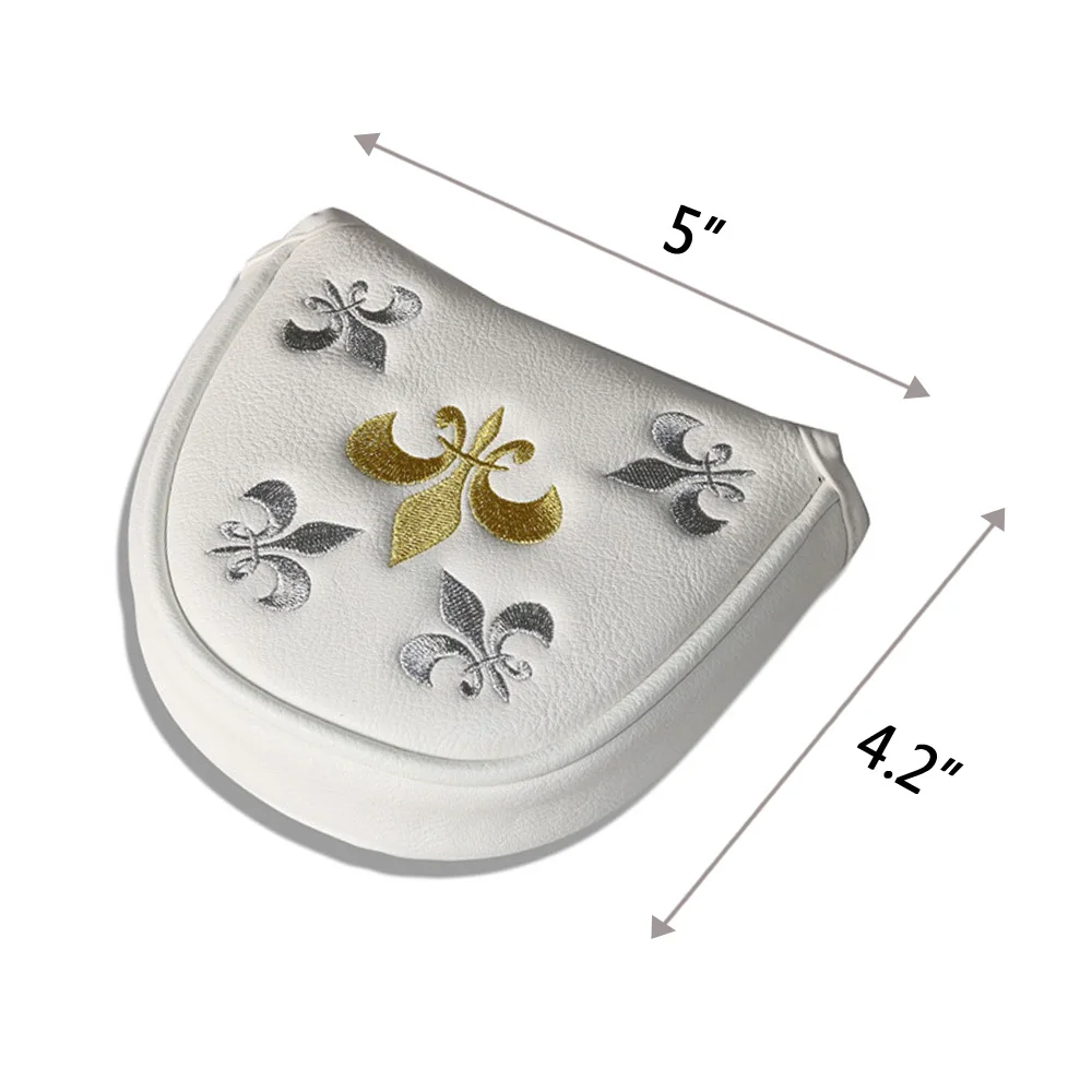 Гольф-мастер головной убор Набор для водительского фарватера гибридное лезвие Mallet Putter Cover-Trident Flower