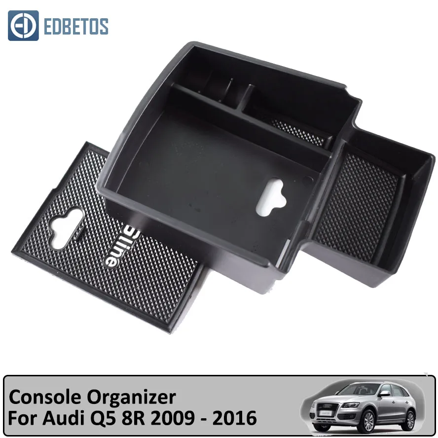 

Q5 8R Armrest Box Storage for Audi Q5 8R 2009 - 2018 MK1 S Line Stowing Tidying Organizer Accessories Center Glove Box
