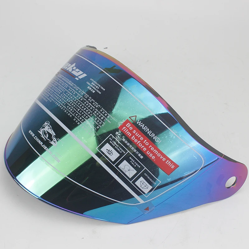 Jiekai 512 516 Motorcycle Helmet Visor Casque Moto Helmet Wind Shelter Lens Silver/transparent /colorful - Цвет: 2