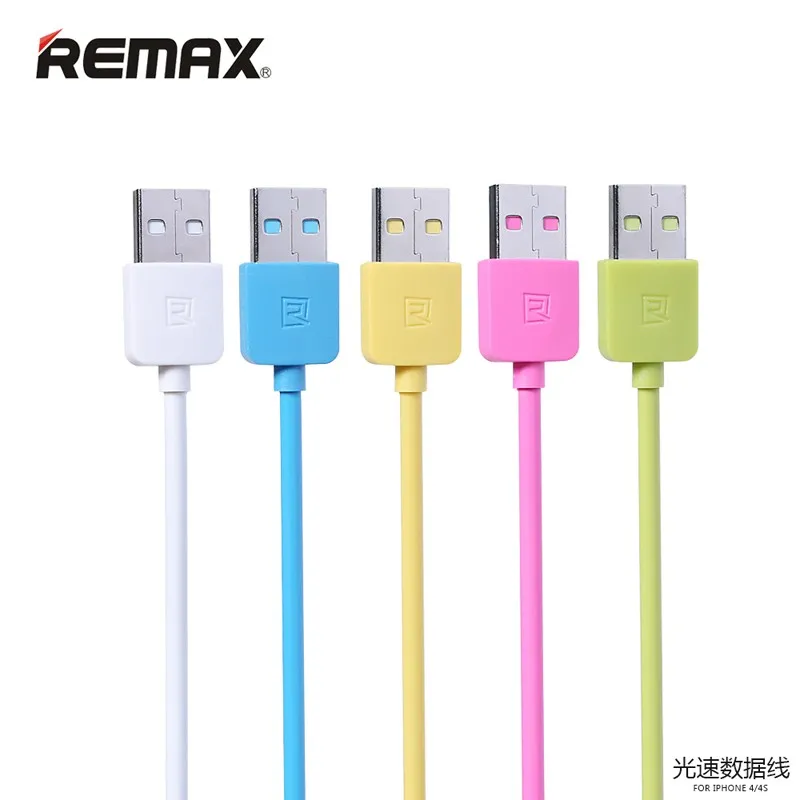 2016 New Original REMAX 30 pin USB Cable for iPhone 4 / 4S Colorful