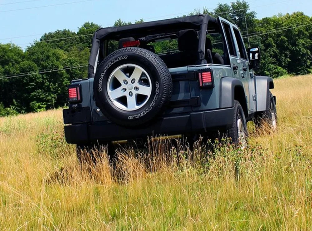 Дым LED задний фонарь 3rd ясно стоп комбо для 07-16 Jeep Wrangler