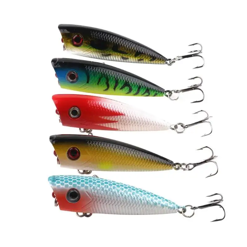 

5pcs/set 70g Fishing Lure Surface Wave Poper Artificial Fishing Bait Plastic Hook Bionic Bait Fishing Lure