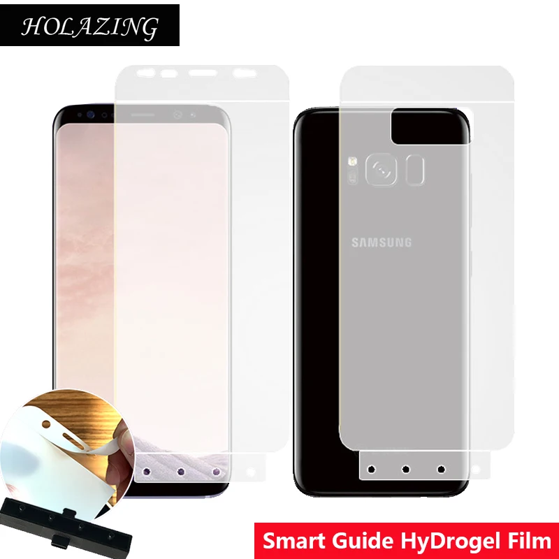 

Smart Guide Tool Soft AUTO Fixed Hydrogel Film Full Cover Screen Protector for Samsung Galaxy S8 5.8" Optional Front & Back