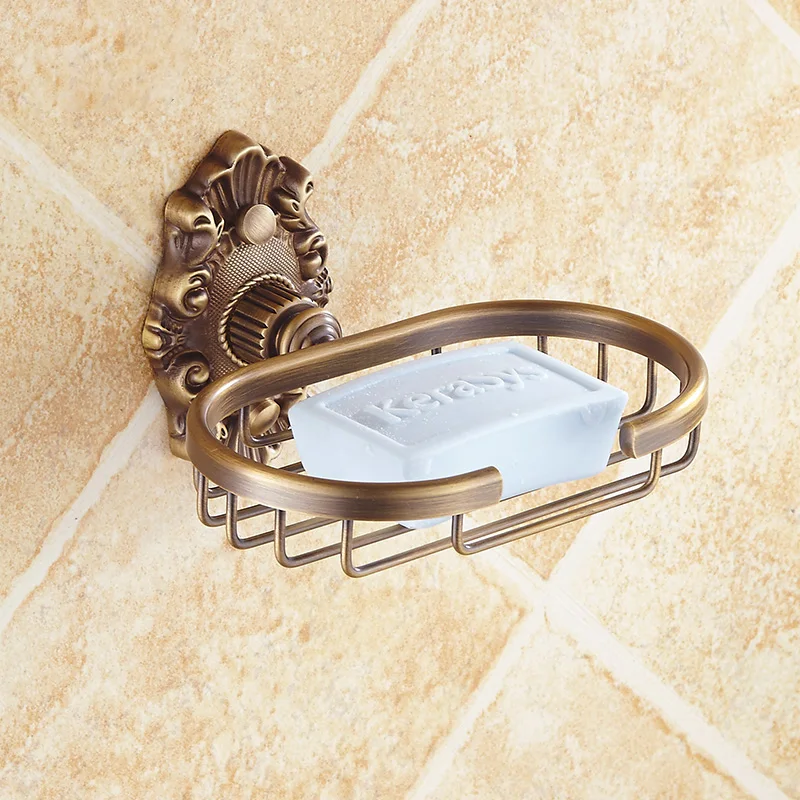 Free Shipping European Style Antique Brass Bathroom Soap Holder Soap