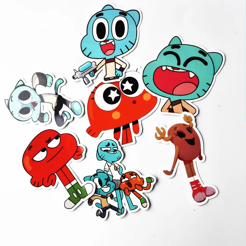 TD ZW 2 стиль удивительный мир Gumball наклейка s для сноуборда ноутбука багаж автомобильный холодильник Стайлинг Виниловая наклейка для дома