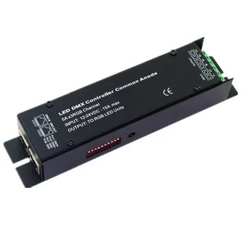 

Led controller DMX512 decoder DC12V-24V 15A constant voltage Gongyang finished RGB 3 channel