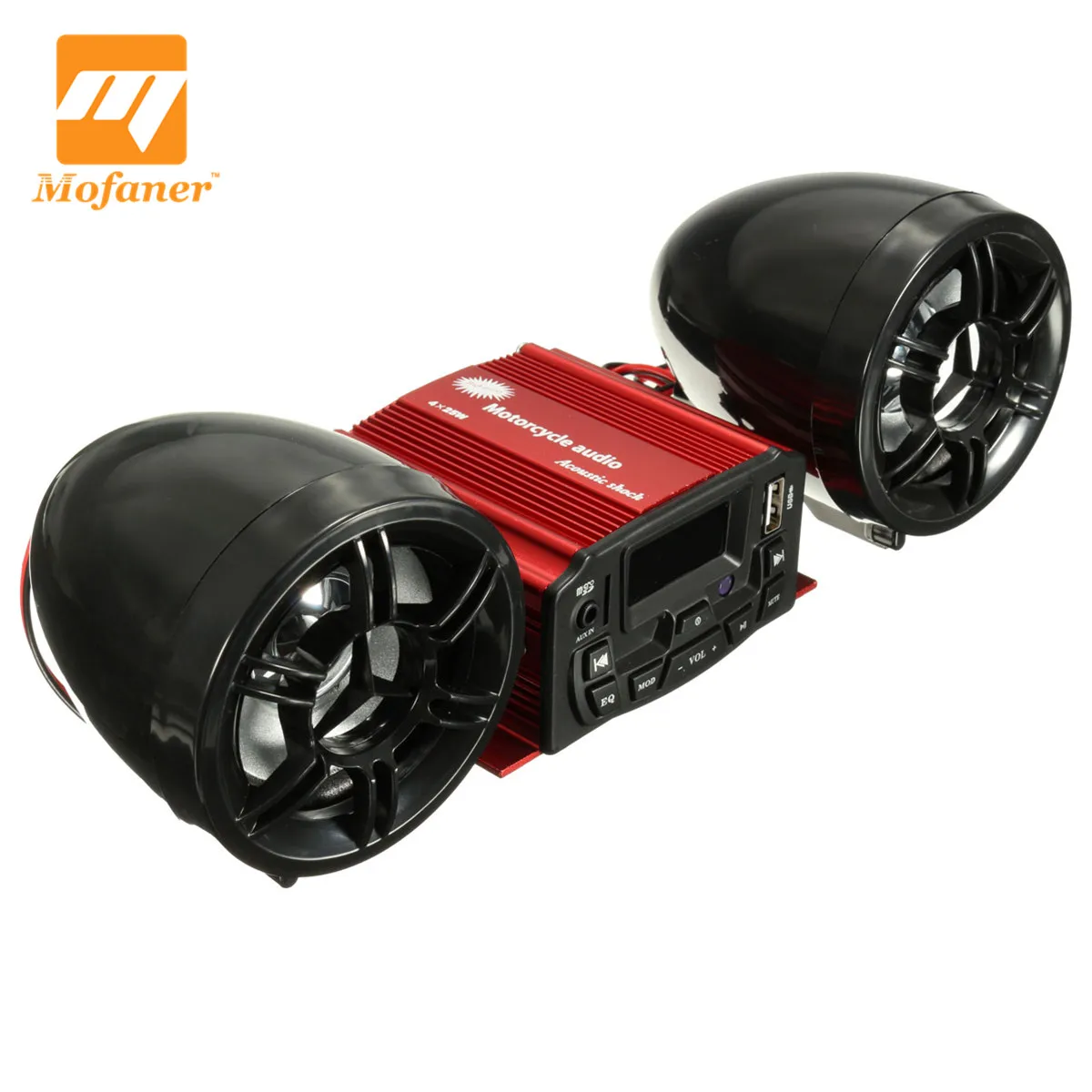 Mofaner Universal Waterproof Motorcycle ATV Audio Remote