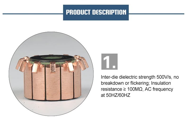 TUNGFULL 2 шт. медный стержень двигатель генератора переменного тока коллектор Медные тона латунный двигатель коллектор микро-Просверленный
