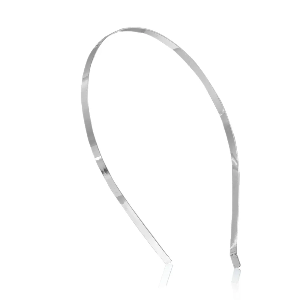 DoreenBeads 10 шт. Блестящая серебряная фотоободок для волос 14 5x12 5 мм в ширину (B12459)|silver