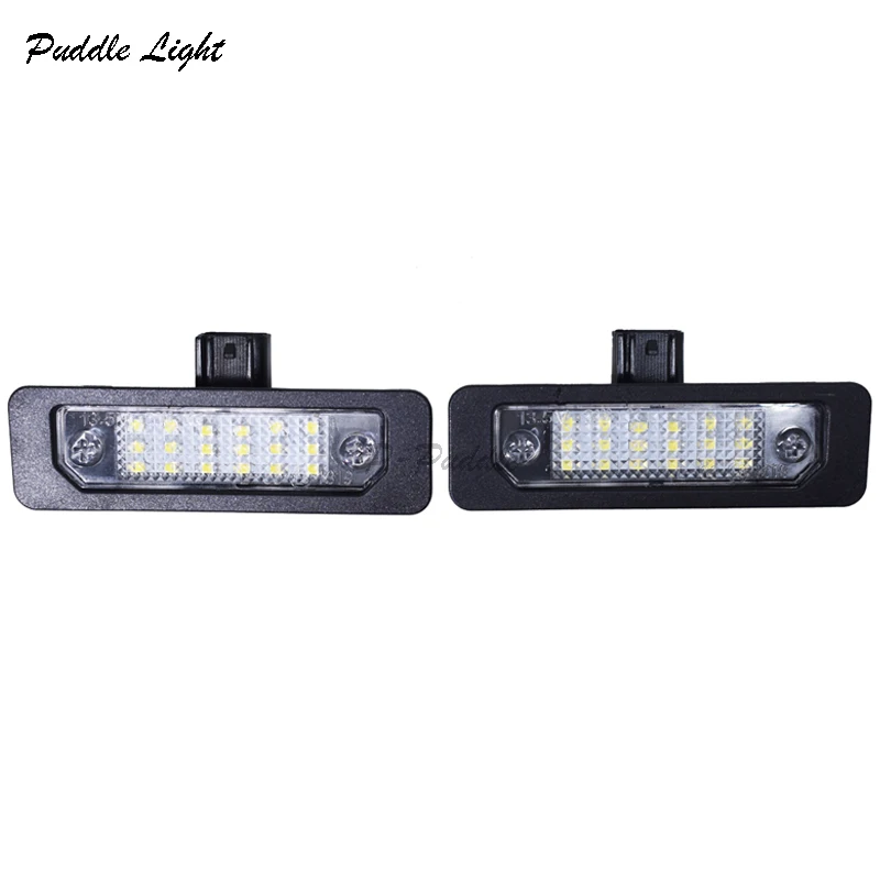 

2x18smd White NoError LED Number License Plate Lights For Ford Flex Taurus Mustang Focus Fusion Mercury Car Lighting Replacement
