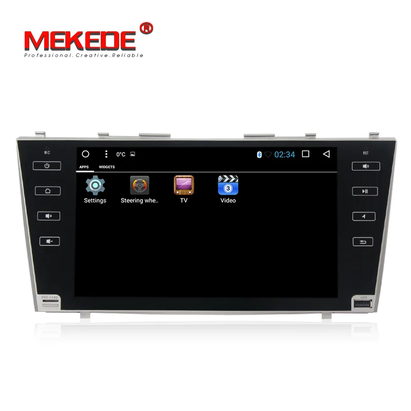 Top Allwiner T3  9" 2g+16g 2 Din Car Dvd Android 7.1 For Toyota Camry 2007-2011 Radio Stereo Gps Navigation With Steering Wheel+MAP 2