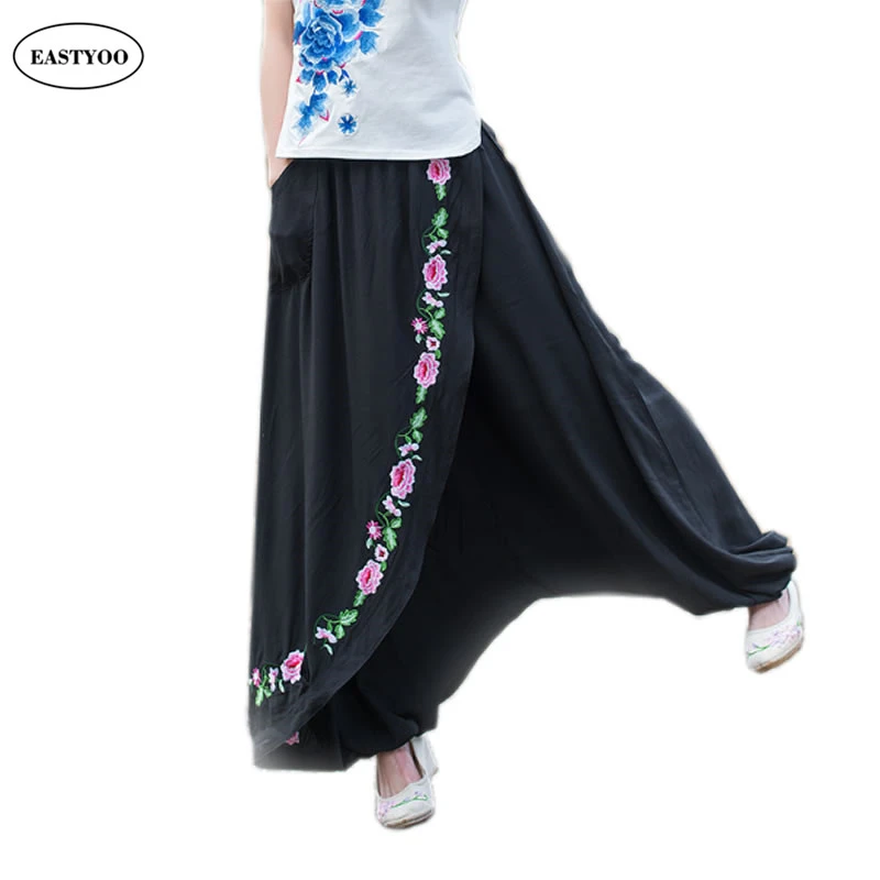 black linen trousers plus size