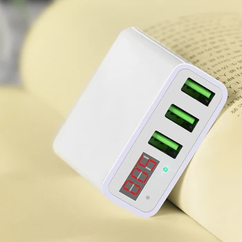 

10pcs 5V 3.4A Charge Fast Mobile Phone Charger US Plug Wall Charger Universal 3 USB Port Adapter Charger for smart phone