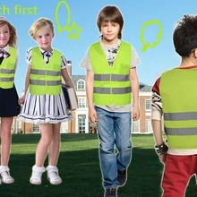 Стиль безопасности дорожного движения ученик светоотражающий жилет/Детские светоотражающие жилеты/Светоотражающая одежда индивидуальная печать