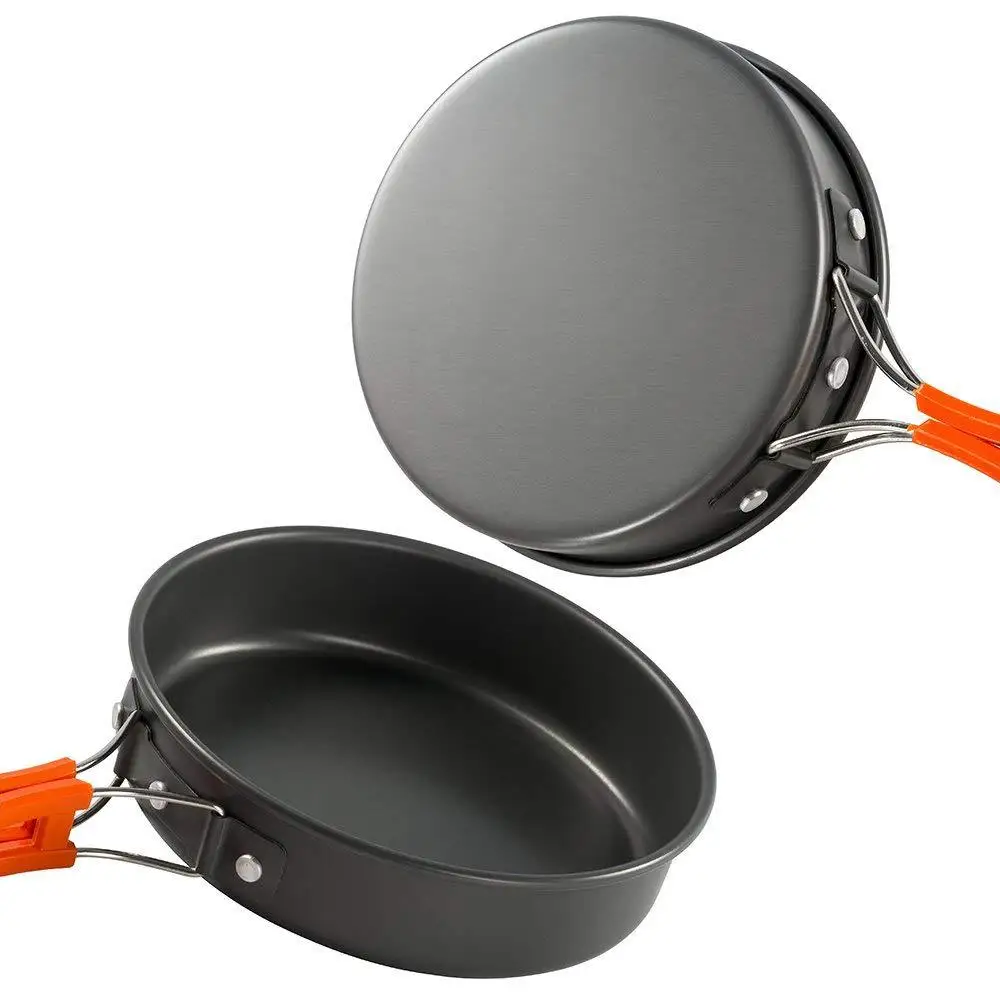 Utensilios Camping Mess Kit mochila de senderismo al aire libre error bolsa de cocción 12 unidades Cookset cuencos