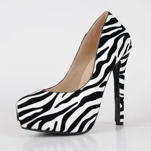 Zebra 2016 Reales Bild Frauen Pumpen Nach Maß Hohe Dünne Heels Günstige Modest Neu Kommen Heißer Verkauf Damen Partei Schuhe Chaussure