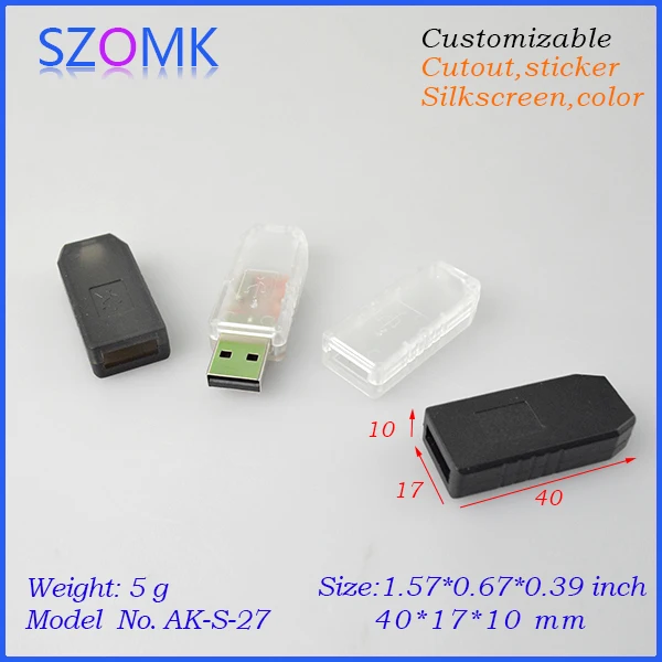 100 шт./лот Электронный пластиковый распределительный ящик abs usb корпус для