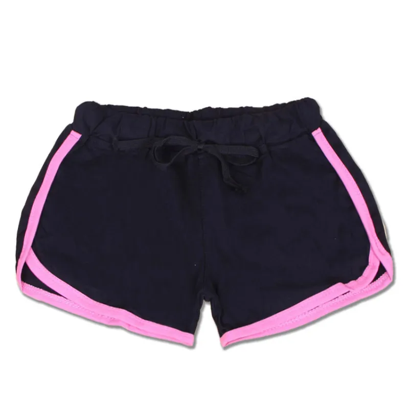 Женские спортивные шорты для фитнеса, йоги, женские спортивные шорты, крутые женские спортивные шорты для бега, фитнеса, бега - Цвет: Black pink