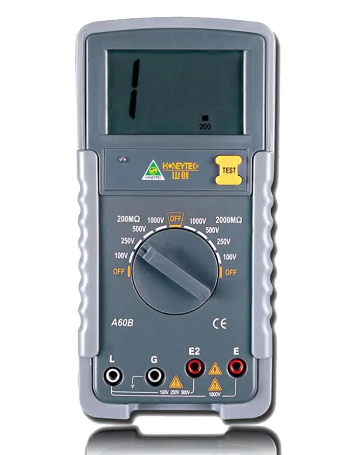 HONEYTEK A60B insulation resistance meter, digital megger, 100V 250V