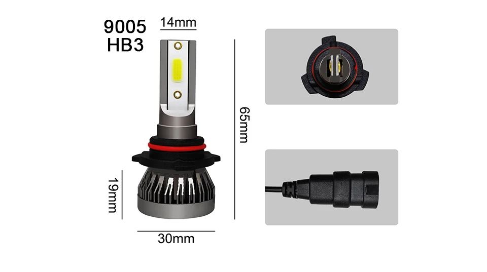 AVACOM 8000K 4300K H7 LED Bulbs H4 LED Car Headlight H1 H8 H9 H11 9005 HB3 9006 HB4 12V 8000LM Auto Headlamp LED 3000K 6500K 60W (22)