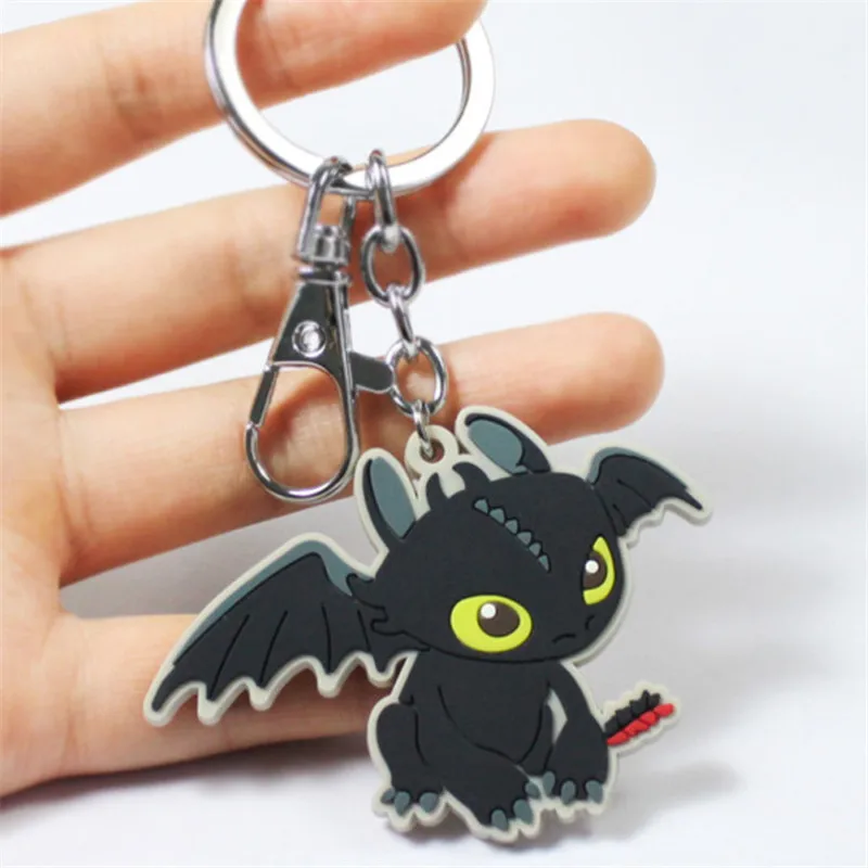 

New Fashion Jewelry Movie How to Train Your Dragon 2 Nightingale No Teeth No Teeth Reincarnation Black Dragon Soft Keychain