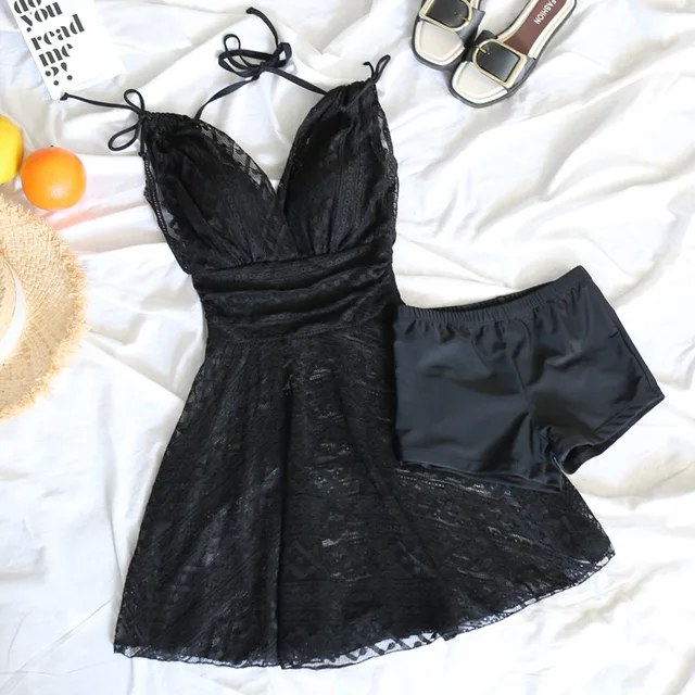 swimdress with separate bottom