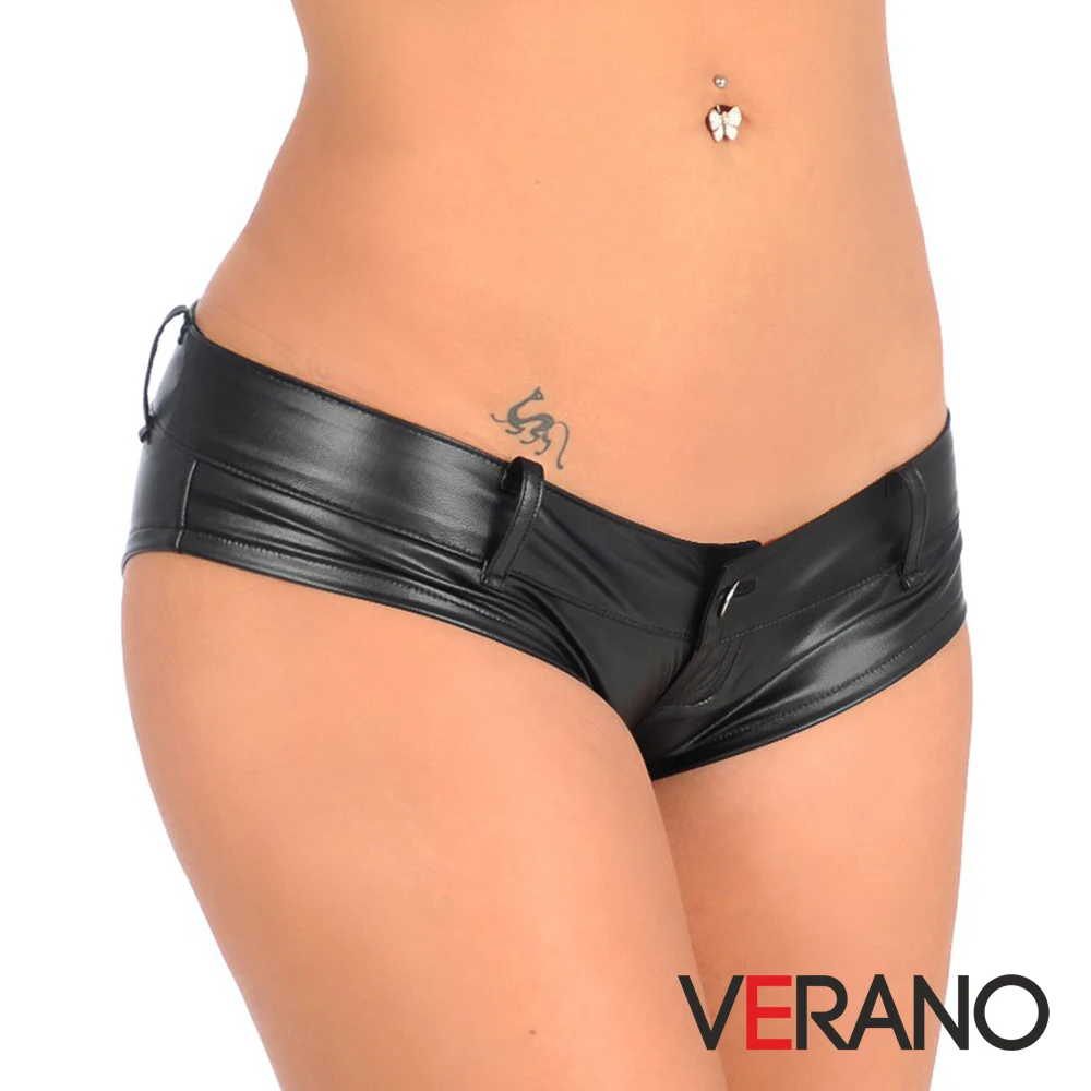 

Wholesale Price Leather Plus Size Women Sexy Panties Mini Shorts Women Lingerie Lots Bulk Women Briefs Underwear Lingrie