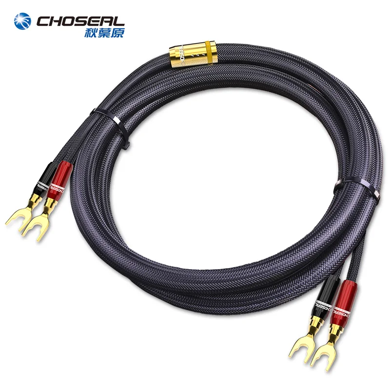 CHOSEAL HIFI динамик аудио кабель Высокая точность OCC спикер провода DIY с u образной