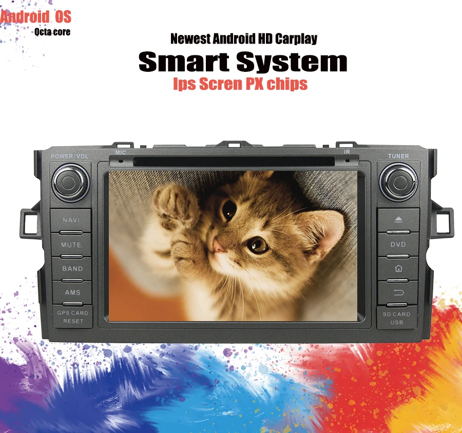 Excellent DSP IPS 4G 64G 8CORE Android 9.0 Car navigation For Toyota Avensis T25 2009-2015 GPS stereo audio radio With dvd player 4