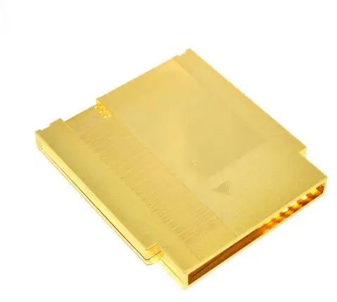 Golden Color Metal Plating 72 Pins NES Game Cartridge Replacement Plastic Shell For NES
