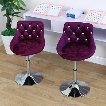 

Bar stool fashion creative bar chair home backrest high lift bar stool beauty nail high stool