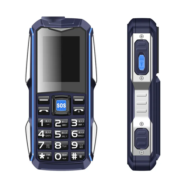 Cena Power bank telefon komórkowy SOS głośny dźwięk mp3 latarka bluetooth magiczny głos odporny na wstrząsy telefony komórkowe rosyjska klawiatura telefon