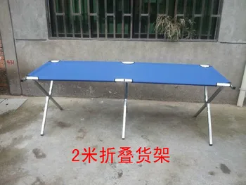 

200*70*70CM Galvanized steel pipe goods shelf Foldable Tabletop Display Folding display shelves For outdoor sports