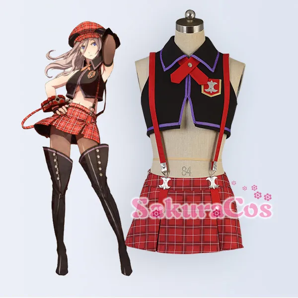 Костюм для косплея God Eater Alisa Ilyinichna Omela новинка 2017 распродажа платье топ + юбка