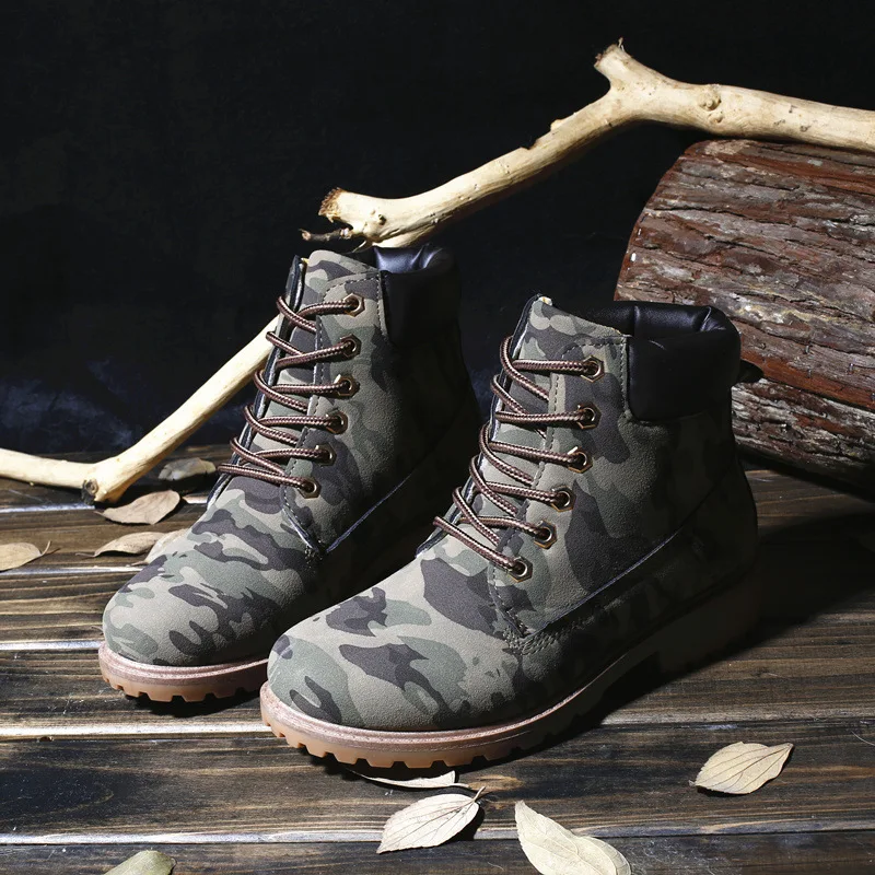 

Dropshipping Men Martin Boots Safety Work Lace Up Men Ankle Boots Casual Male Hiking Boots Shoes Plus Size 45 46