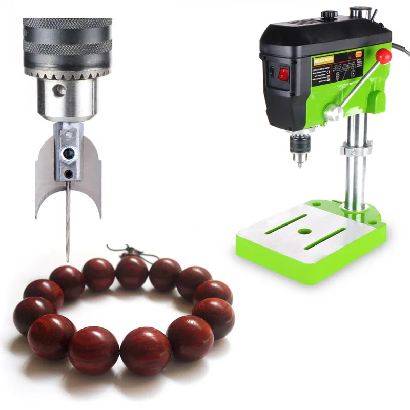 Mini Electric Drilling Machine Variable Drill Press Grinder Jewelry Drill Machine Electric Drill+ Workbench+ Flat-nose Pliers