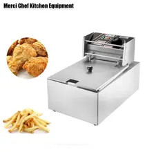 Household And Commercial 8L Electric DEEP FRYER Frying Machine household And Commerical Suit Food Machine CE Stainless Steel ce 2 tanks 16l electric deep fryer stainless steel frying machine commercial or household fryer