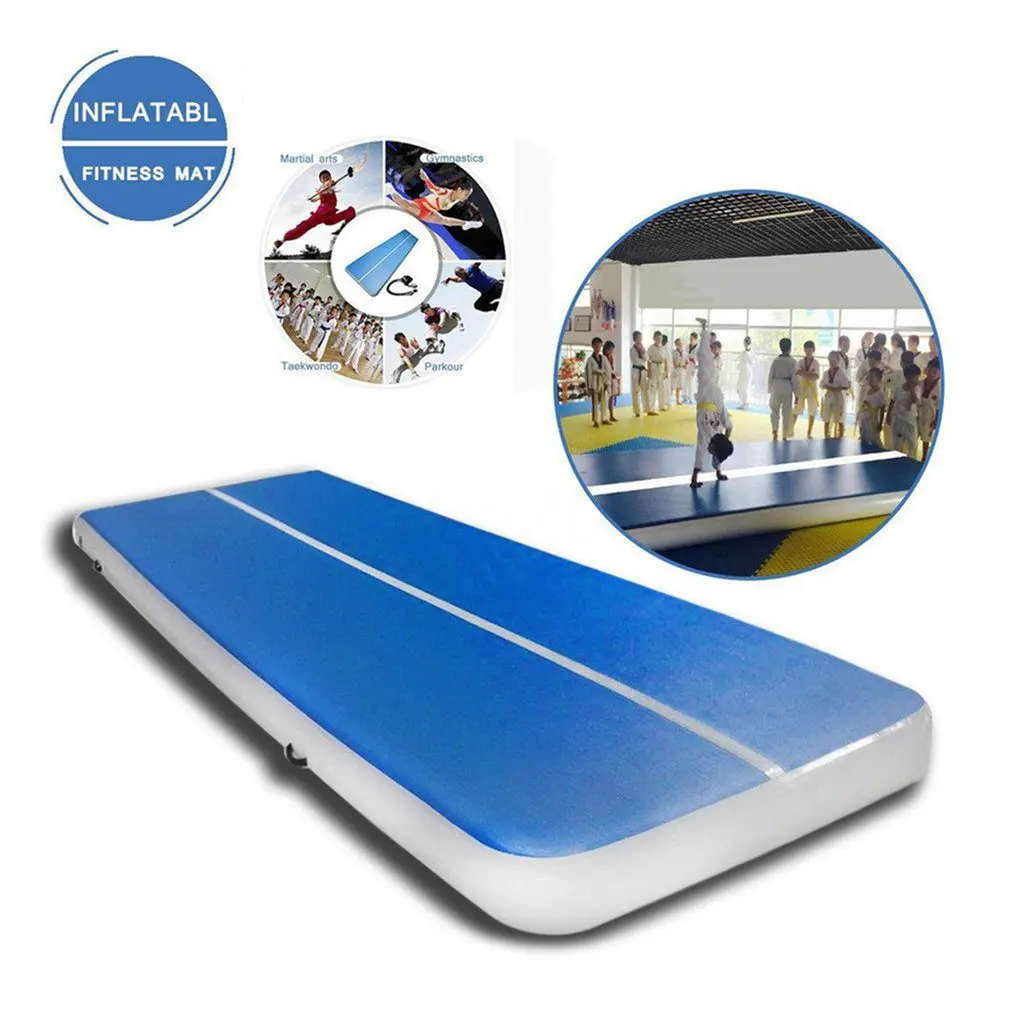 

Inflatable Gym Mat Air Floor Tumbling Track Gymnastics Cheerleading Mat Trick Pad For Taekwondo Gym Sports With Electric Pump