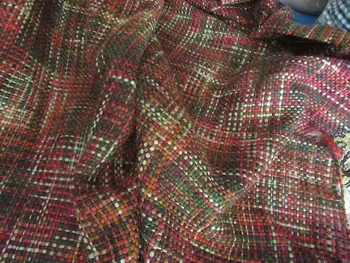 

free ship tweed fabric color weaved 10% wool content 55" wide by meter