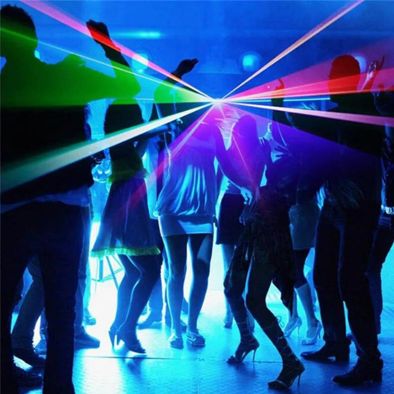 Портативный RGB диско свет светодио дный эффект DMX лазерный проектор Lumiere DJ музыка