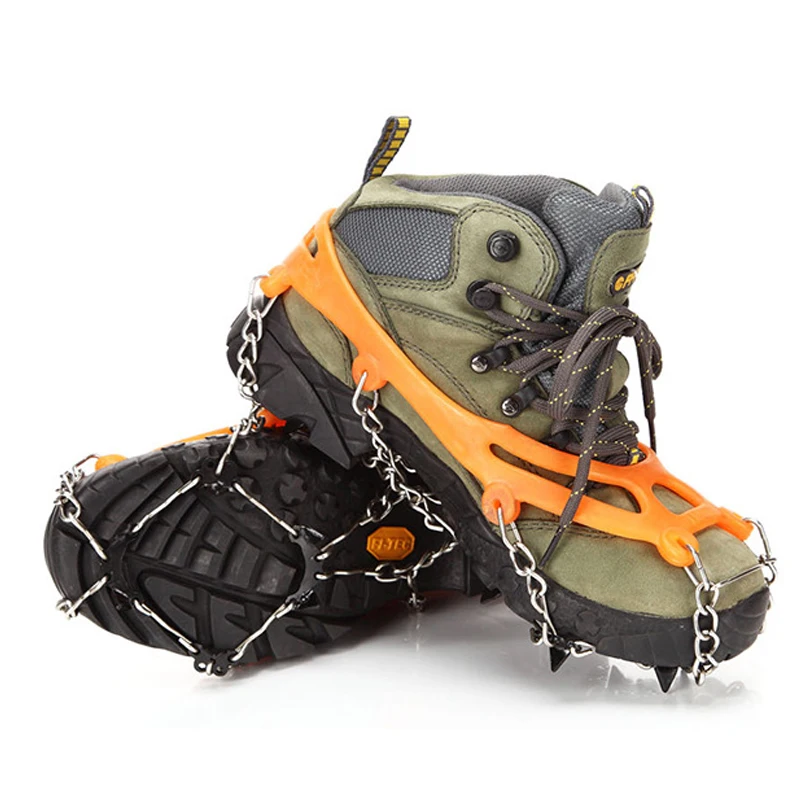 Buy Outdoor Spike Shoe Anti Slip Ice Grip Crampons 8 teeth Snow Gripper