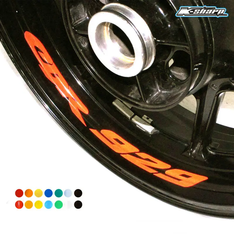 

8 X CUSTOM INNER RIM DECALS WHEEL Reflective STICKERS STRIPES FIT HONDA CBR 929