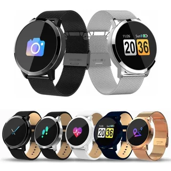 

Q8 Color Screen Smart Wristband Health Monitoring Task Reminds Sports Fitness Smart Band women Fashion Smartwatch