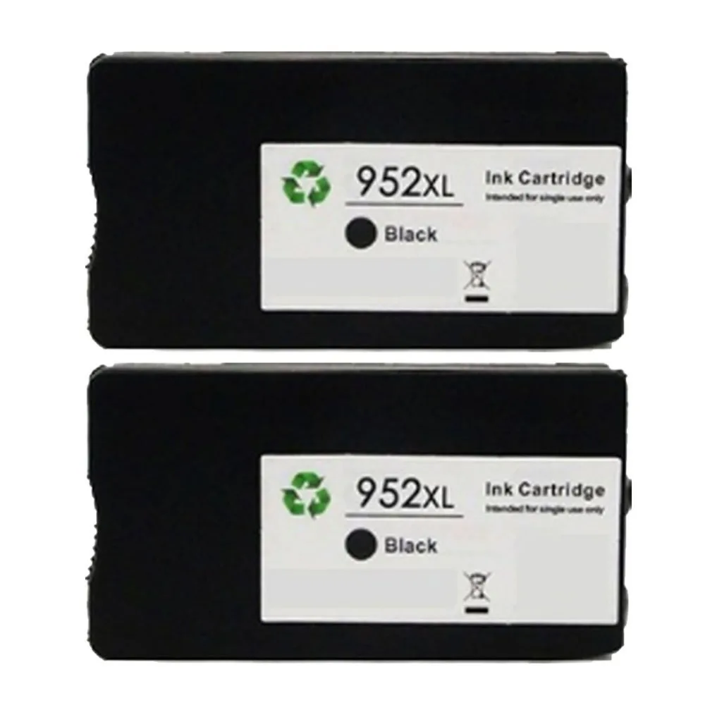 2 Black Pack Compatible Replacements for HP 952 / 952XL Ink
