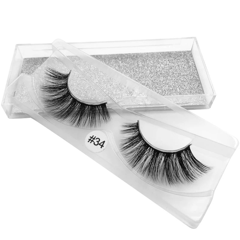 SHIDISHANGPIN 1 пара ресниц толстые норковые ресницы ручной работы 3D накладные Makeup1