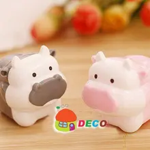 1 шт./лот школьная Пластиковая точилка для карандашей Милая корова точилка для карандашей 4 цвета хорошего качества(ss-962