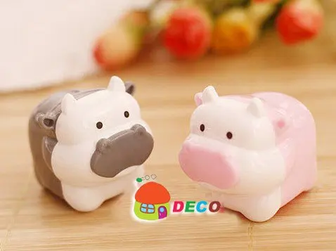 

1PC/lot School plastic pencil sharpener Cute cow pencil cutter 4colors Good quality Wholesale(ss-962)